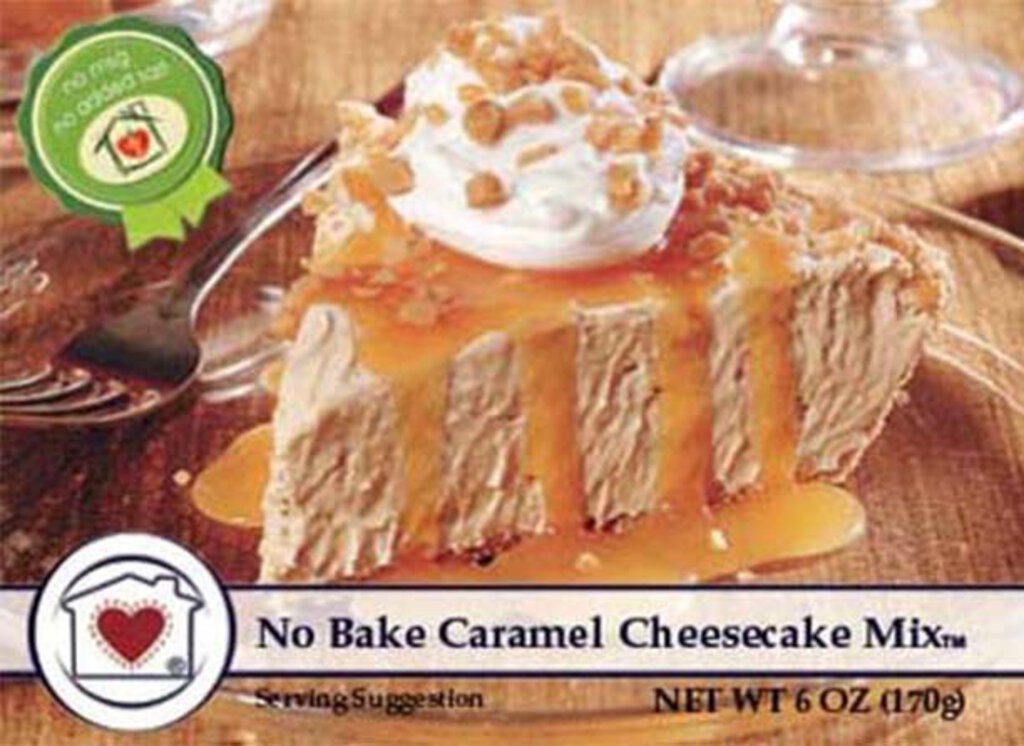 No Bake Caramel Cheesecake