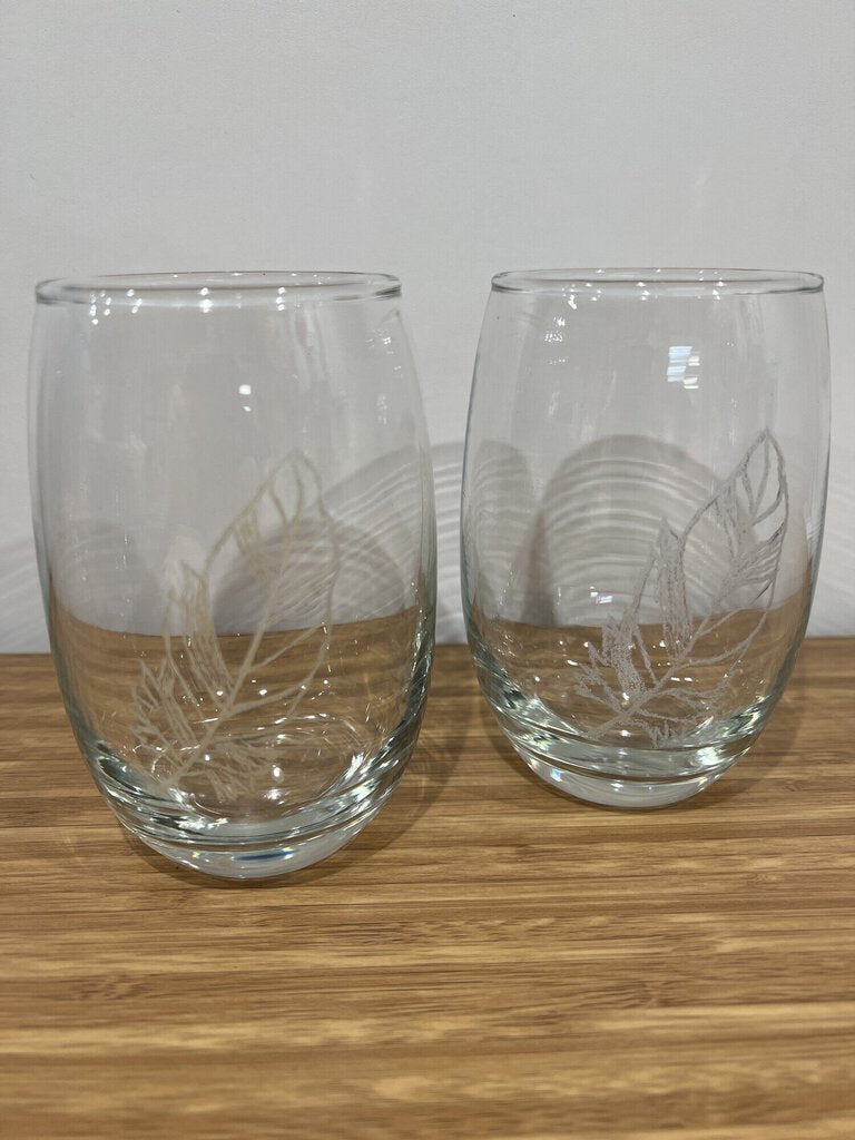 Hand Etched Feather Steml