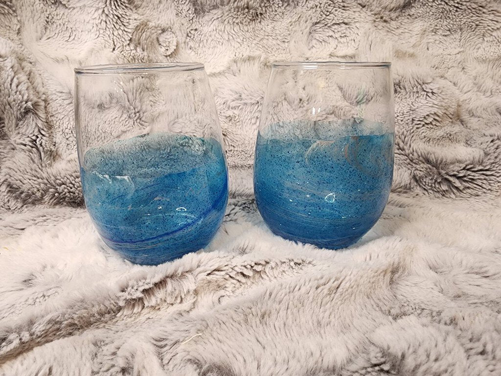 Blue Wine Glass
