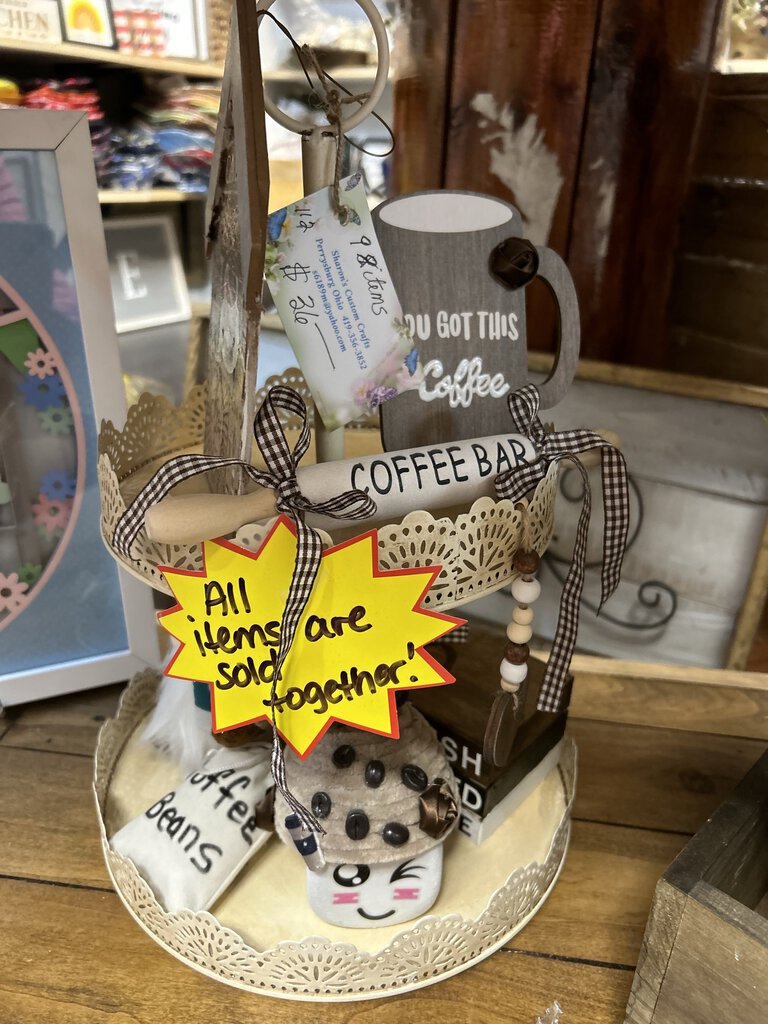 Coffee Tier Tray 8pc