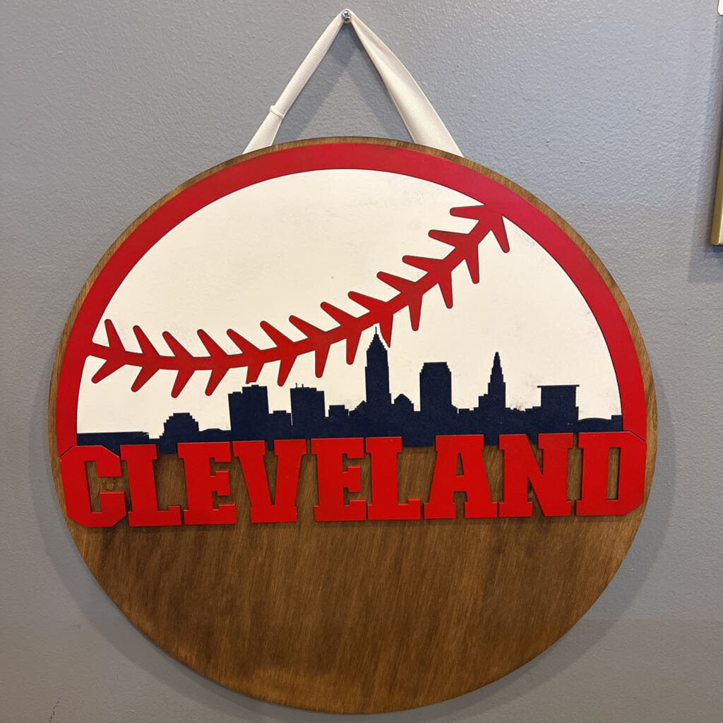Door Round Cleveland Baseball Round
