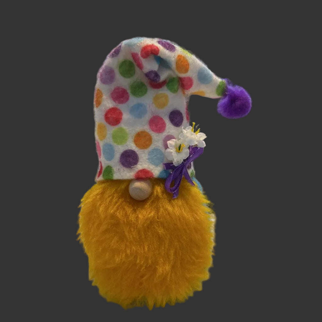 Gnome Turq Dotted Hat