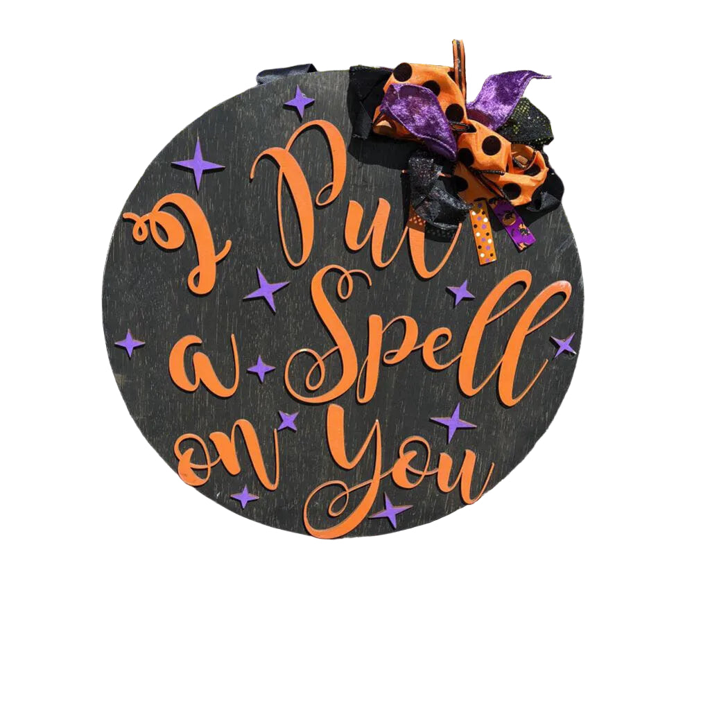 I put Spell round-white 18in Round