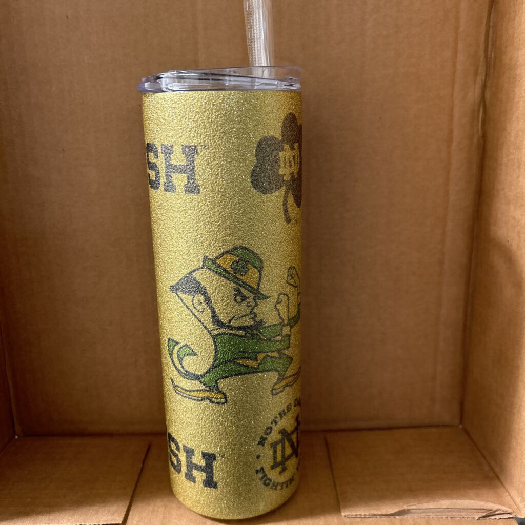 ND Gold Glitter 20 oz Tumbler