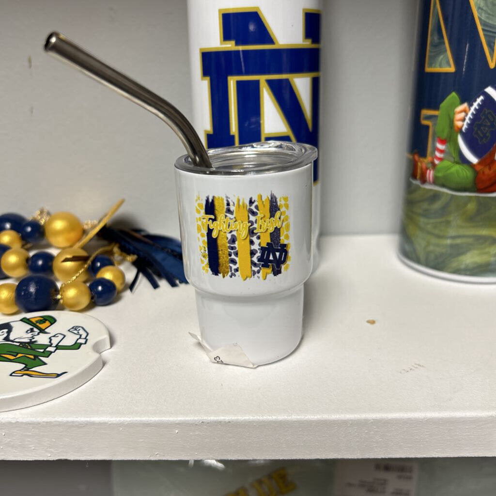 ND Leopard 3oz shot glass