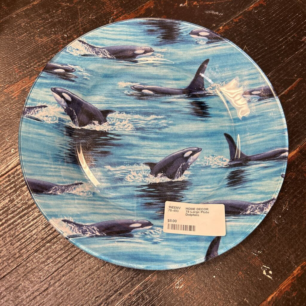 Large Plate Dolphins