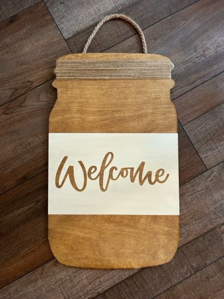 Welcome Jar Sign