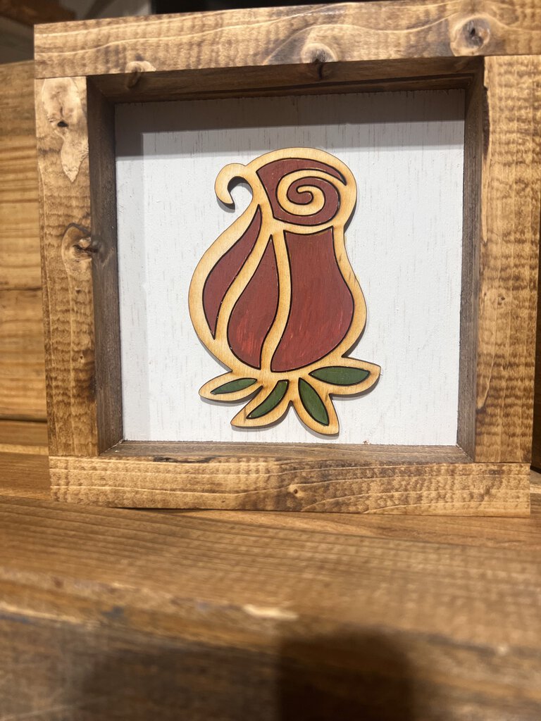 Mauve rose mini (shelf sitter)