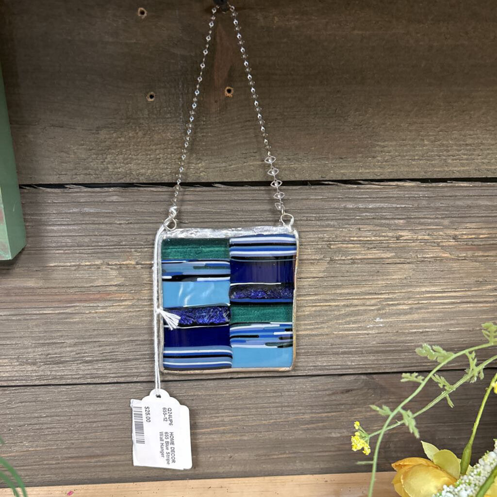 Blue Stripe Wall Hanger