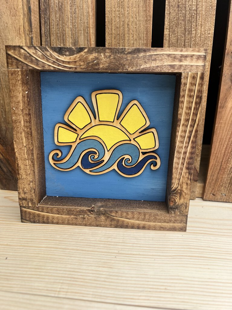 Blue Sign Wave (shelf sitter)