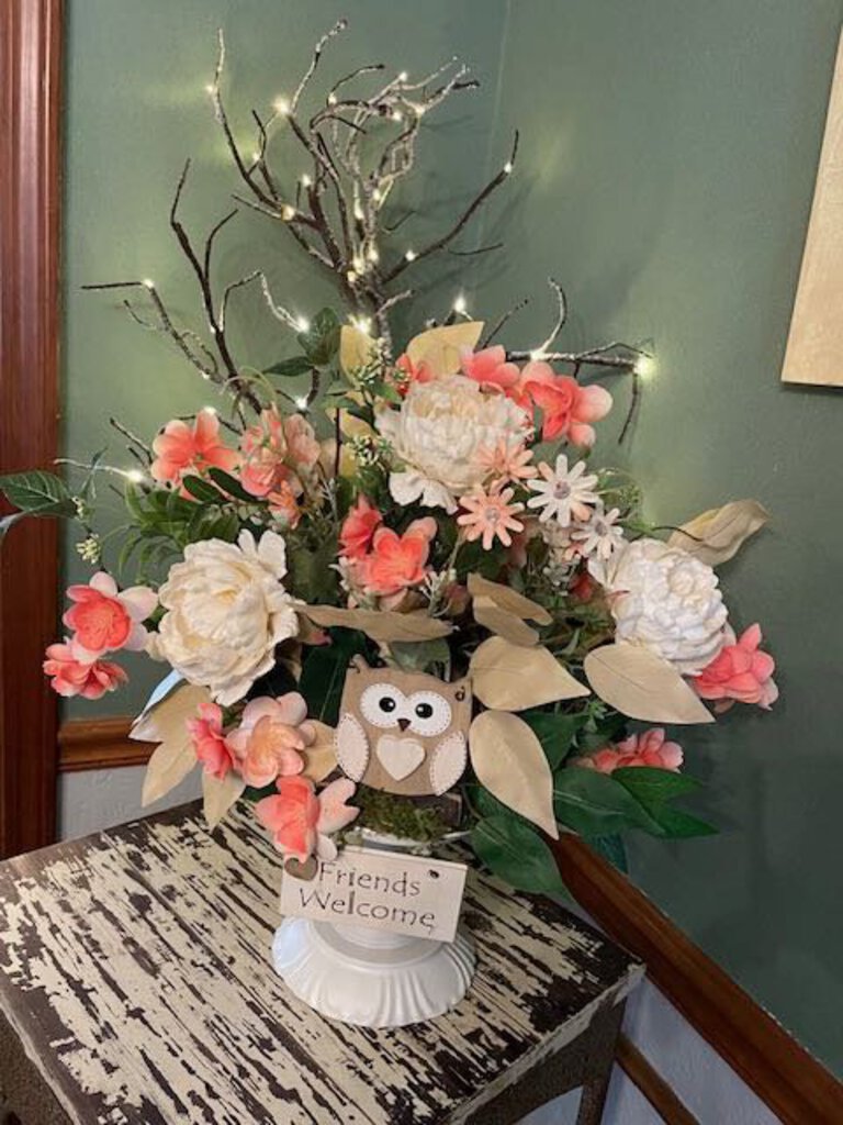 Owl Candlestick planter