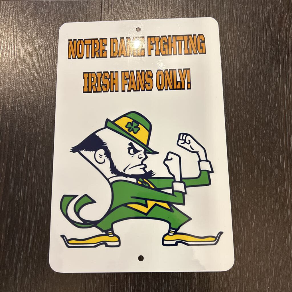 ND Leprechaun Sign