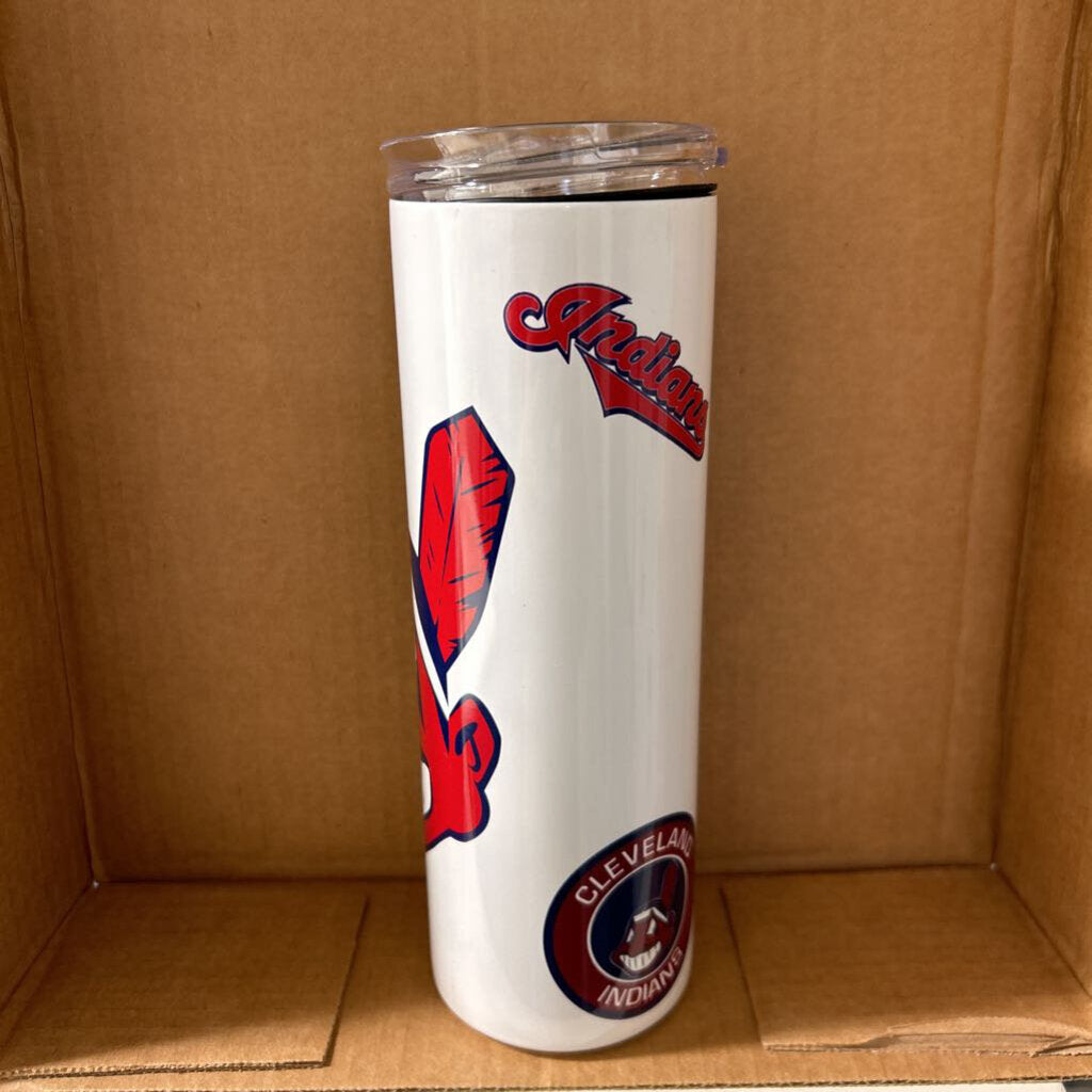 Indians Collage WaHoo Tumbler 20oz