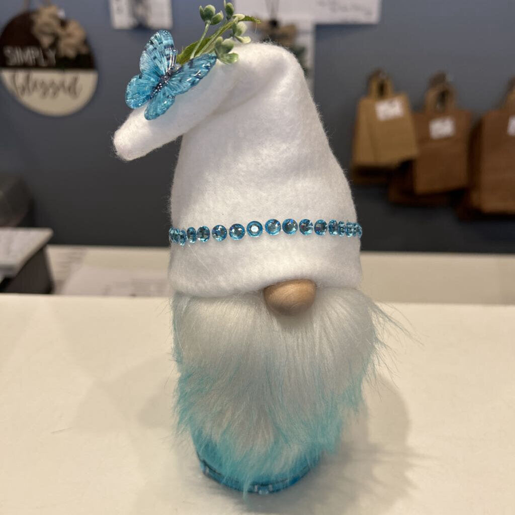 Gnome Turquoise w/butterfly