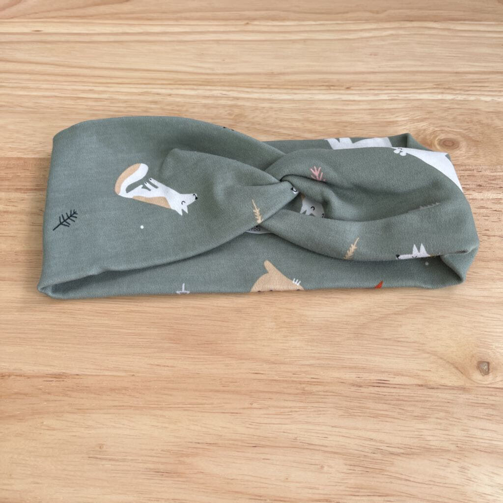 Green Animal Print Headband