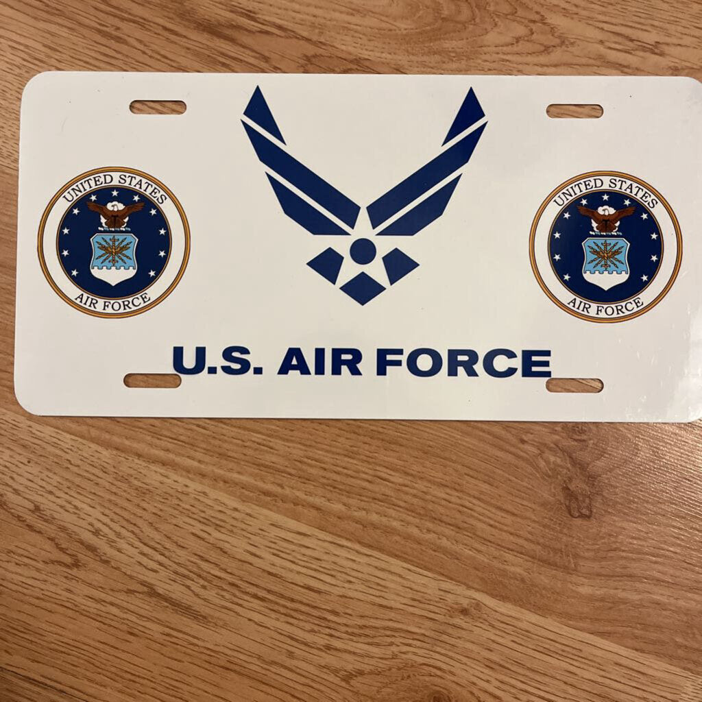 Air Force Bl Wing License Plate