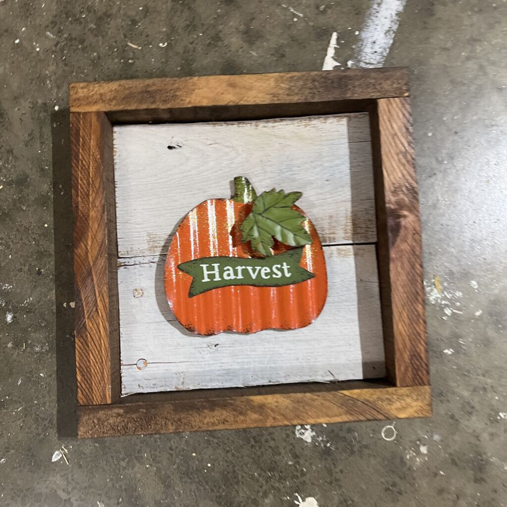harvest (metal pumpkin)