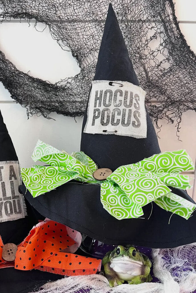 Primitive Hocus Pocus Witch Hat Green