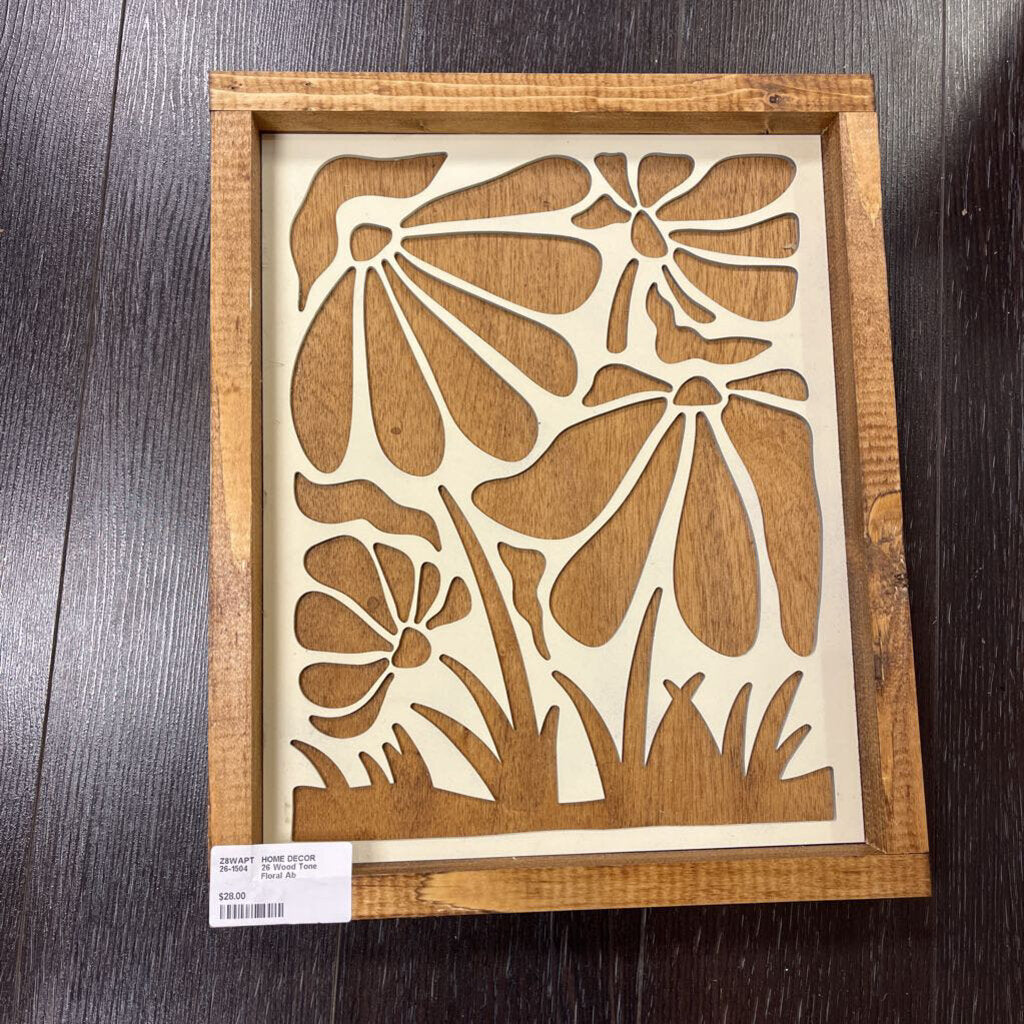 Wood Tone Floral Ab