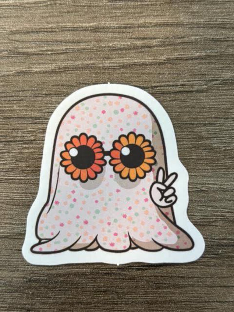 Sticker - Ghost w/ glasses