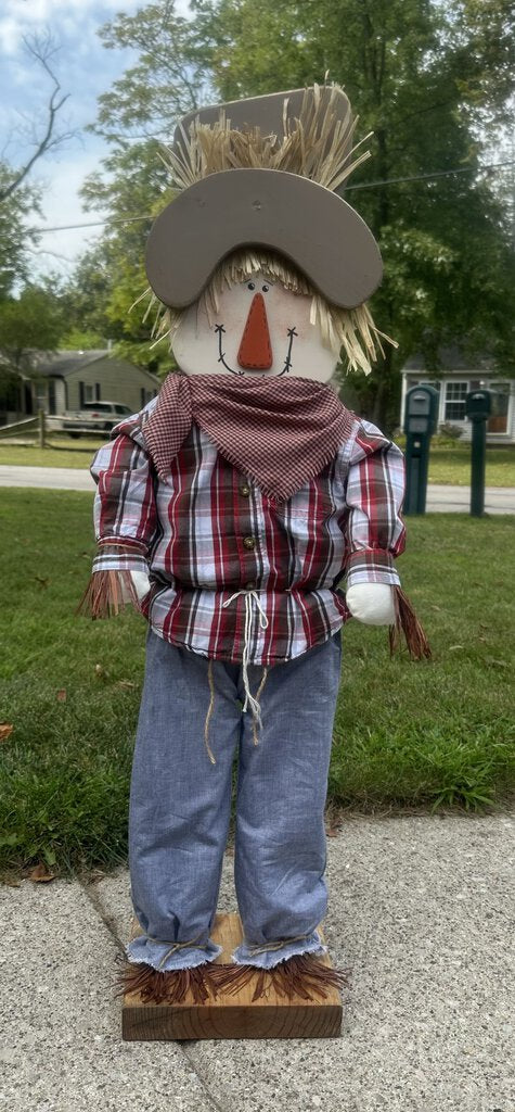 Scarecrow w/Jeans #139-Burgundy