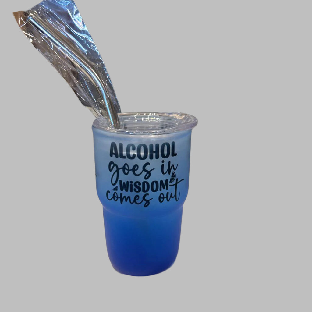 Alcohol Wisdom Frosted Blu oz Shot