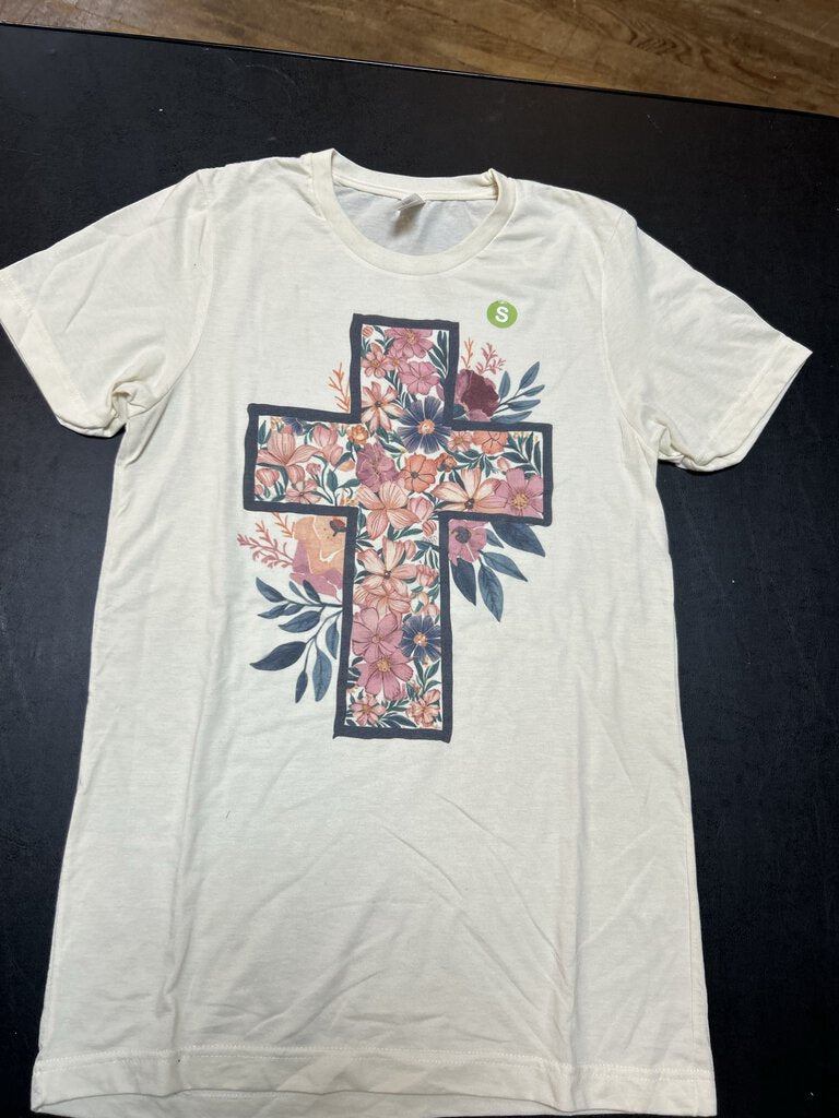Floral Cross T-shirt