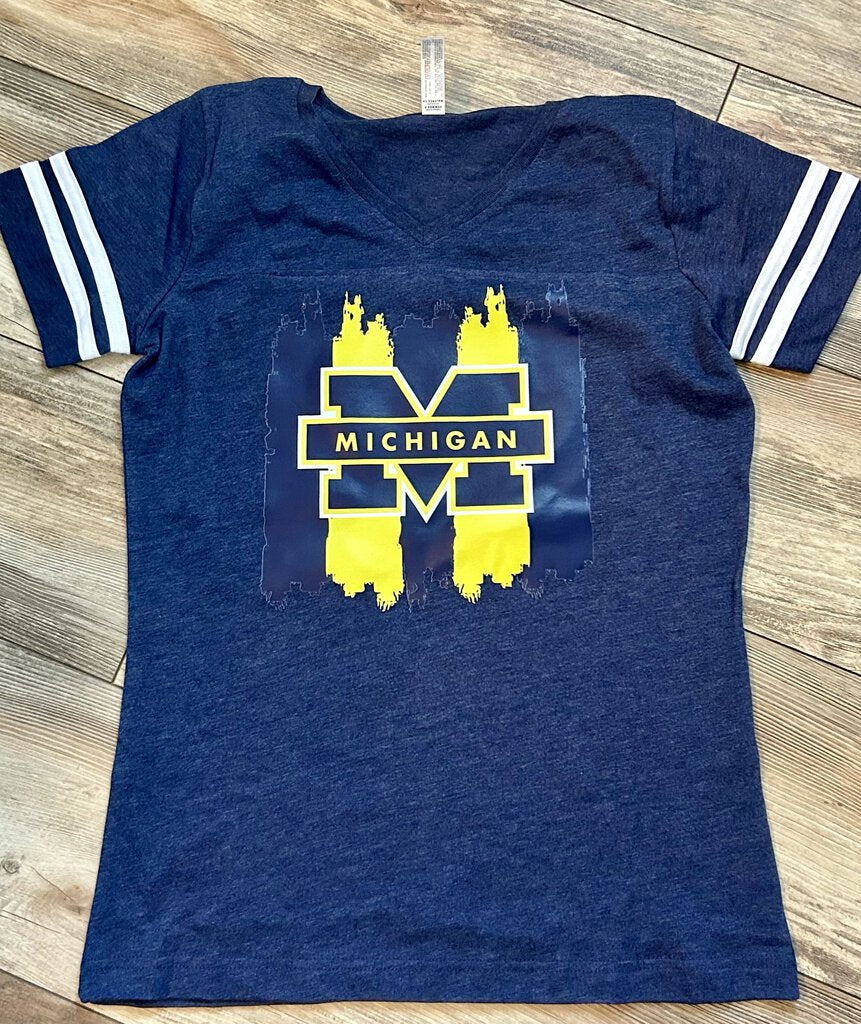 Michigan Splash V-neck SS,TS, Black