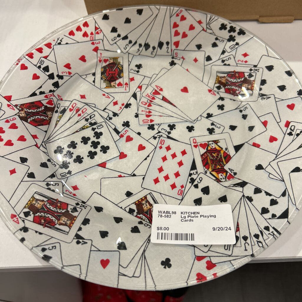 Lg Plate Playing Cards