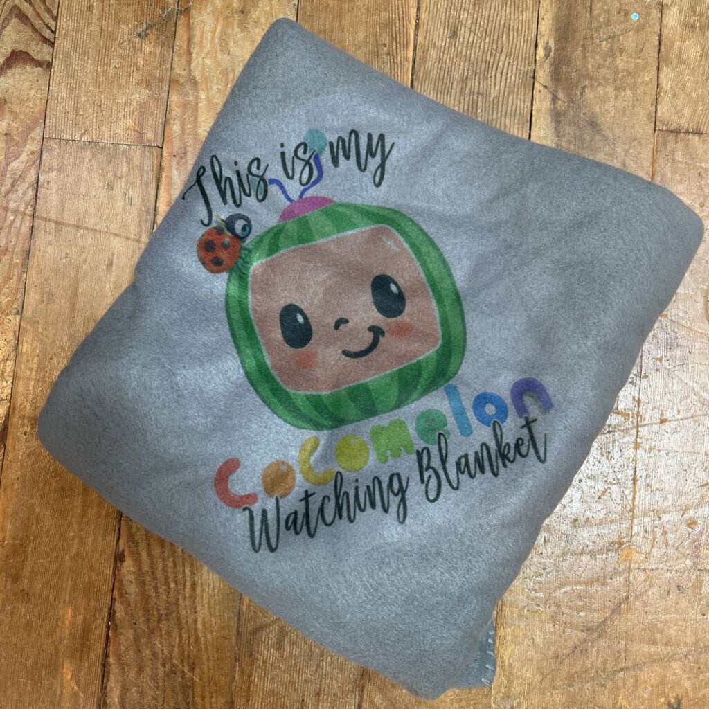 Fleece Blanket Cocomelon Gray