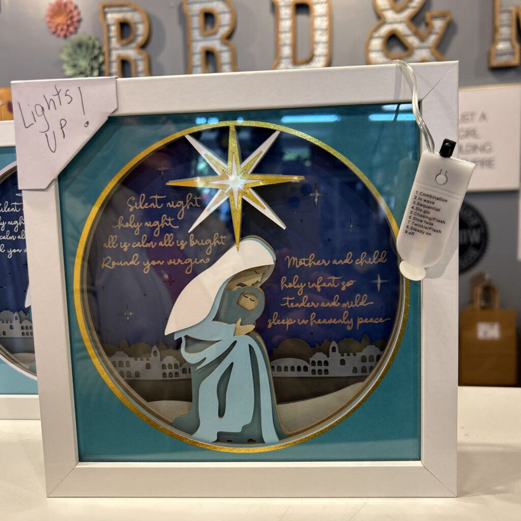 8x8 Silent Night Silver with Lights