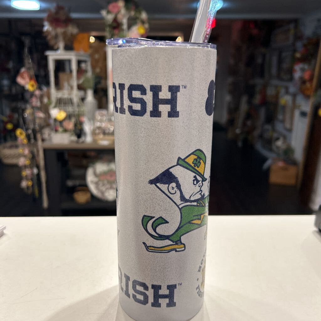 ND Leopard Collage white glitter