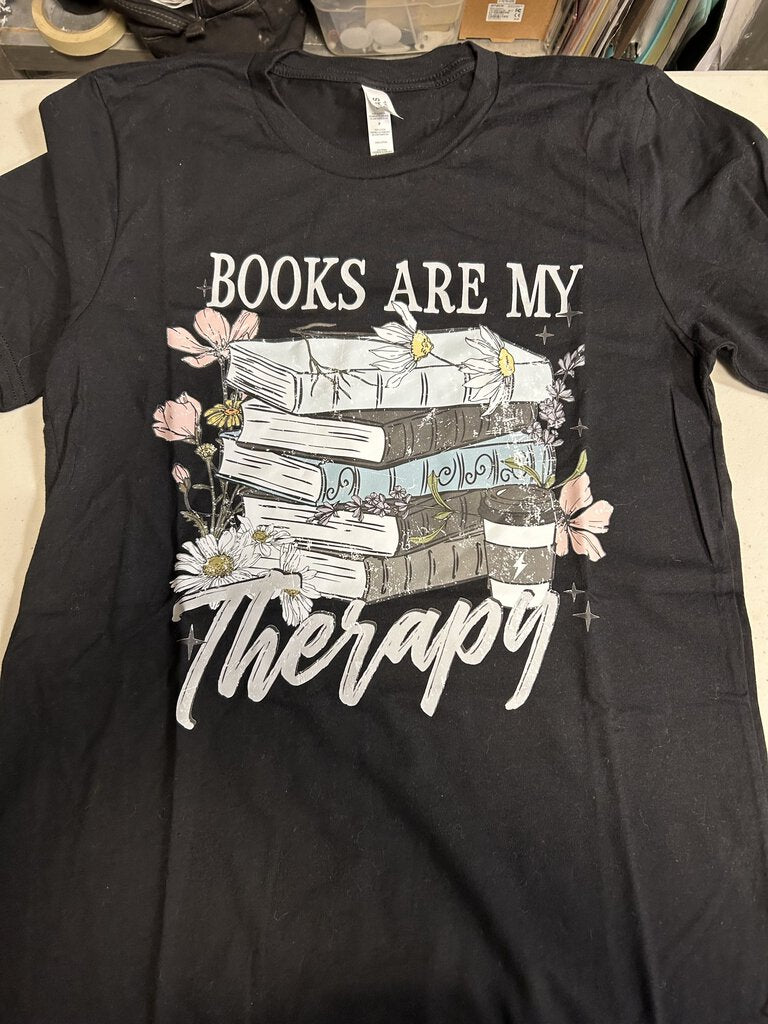 Book Therapy CC Tee