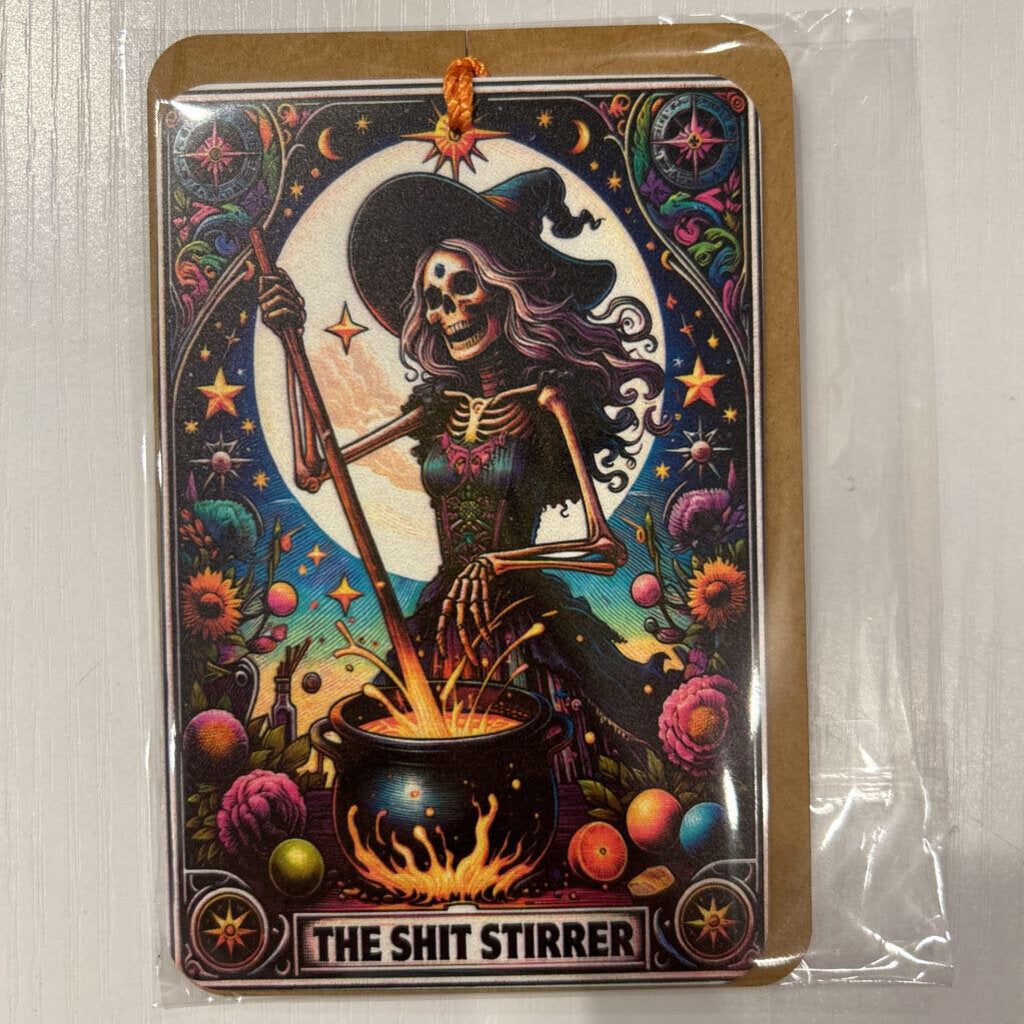 The Shit Stirrer Acrylic Tarot Card Bookmark
