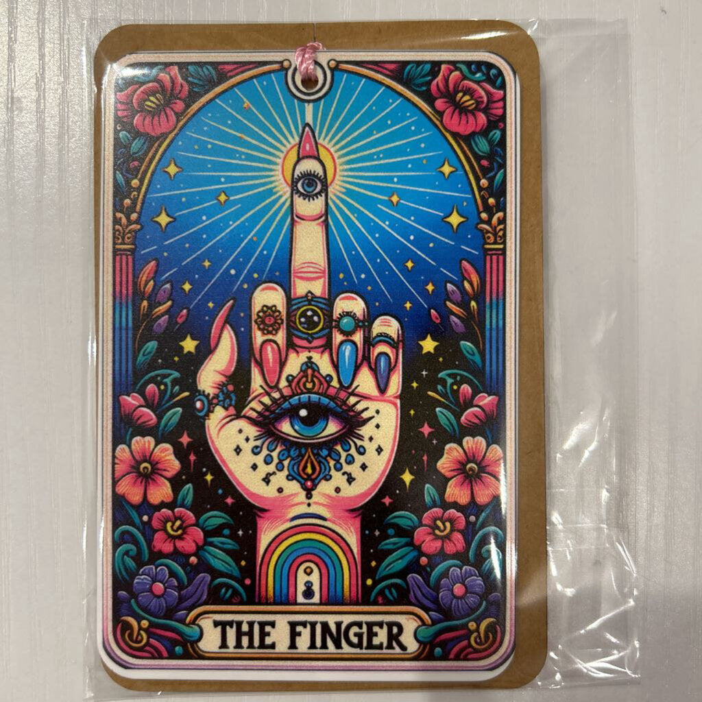 The Finger Acrylic Card Bookmark