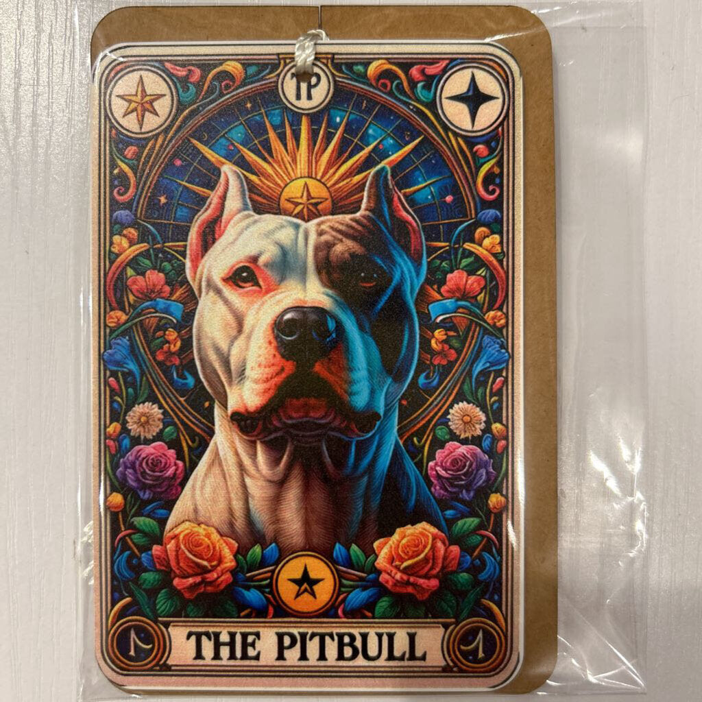The Pitbull Head Acrylic Card Bookmark