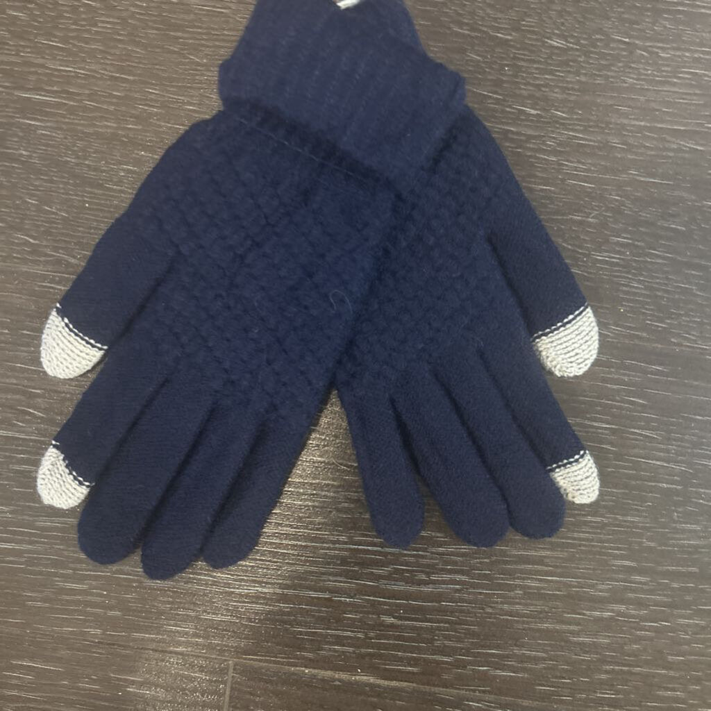 Touch screen gloves navy