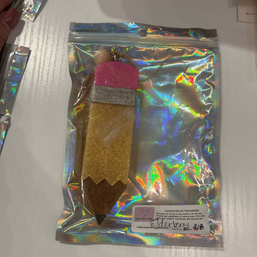 Pencil Car Freshner-Elderberry