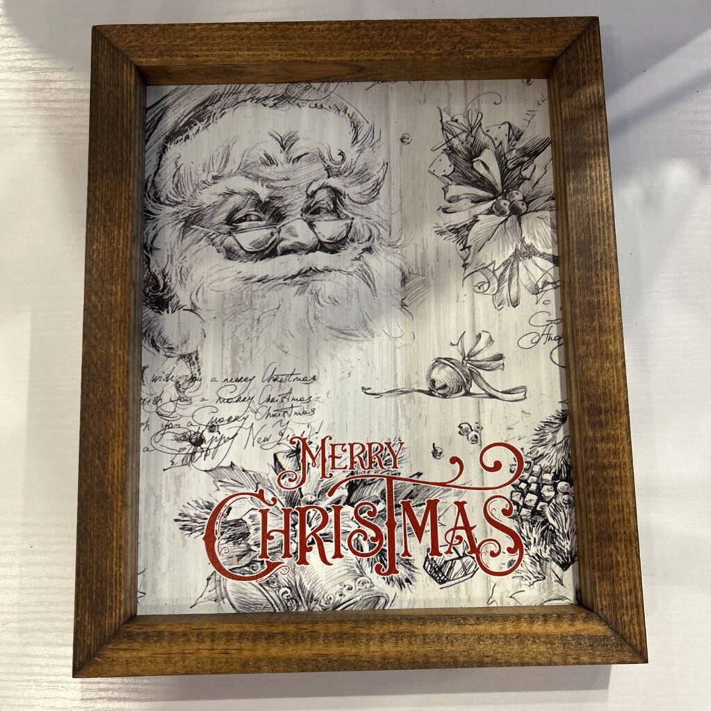 Timberland Frame Santa Sketch Merry Christmas