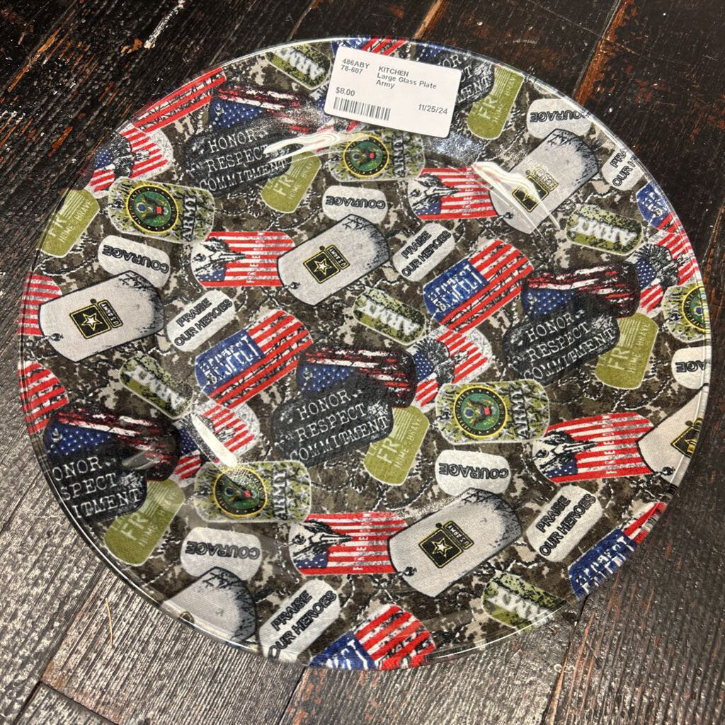 Large Glass Plate Army