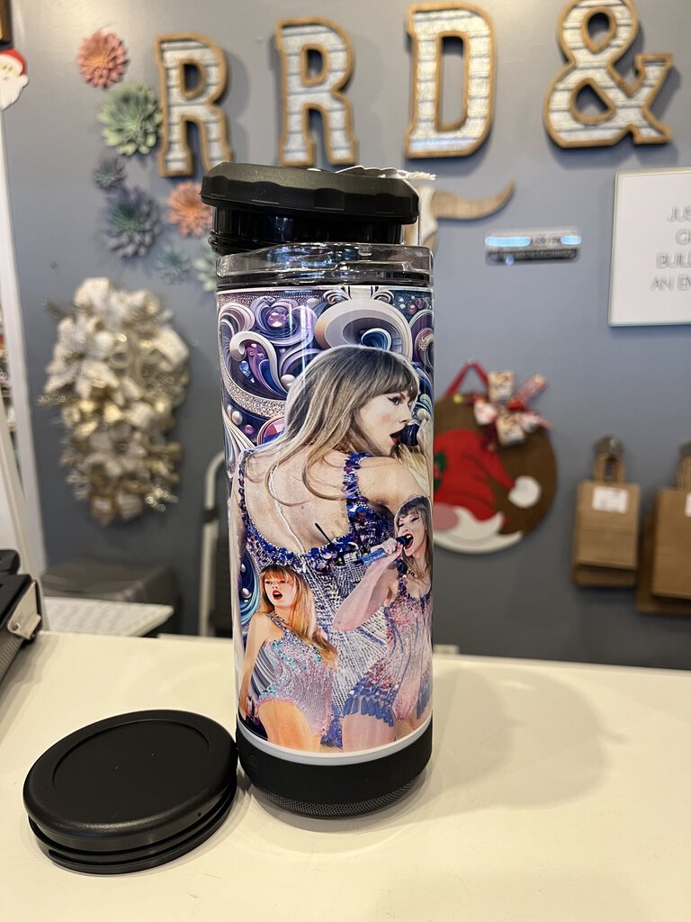 Tay Swift Blue to Pur 4N1 Speaker Tumbler