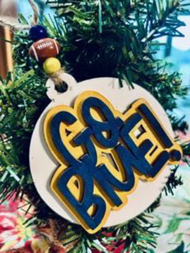 Go Blue Ornament