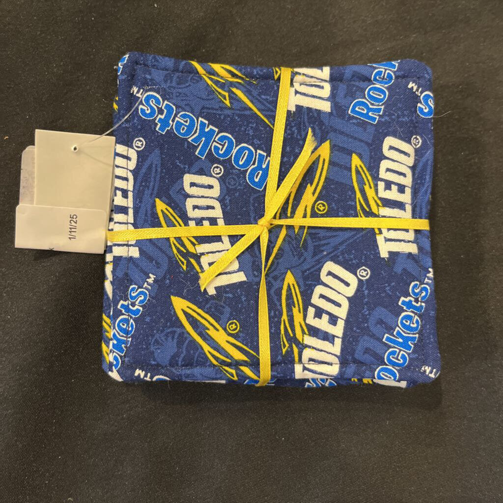 Fabric Sports Coasters 4pk