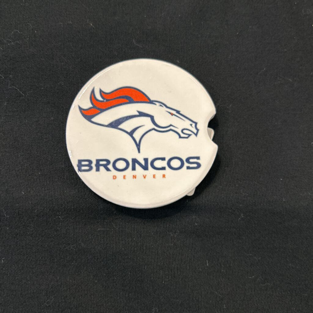 Denver Broncos Circle Car Coaster
