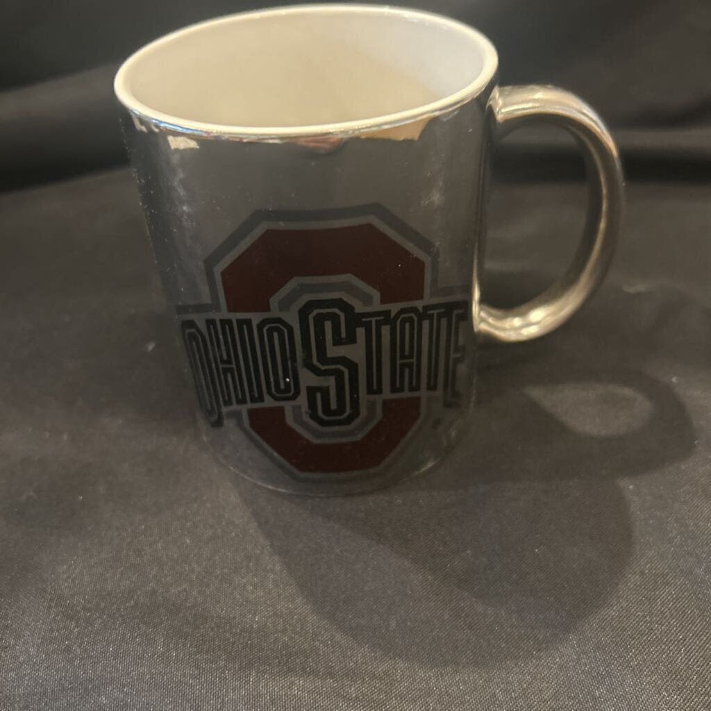 OSU Brutus Mirror Silver Ceramic Mug 11oz