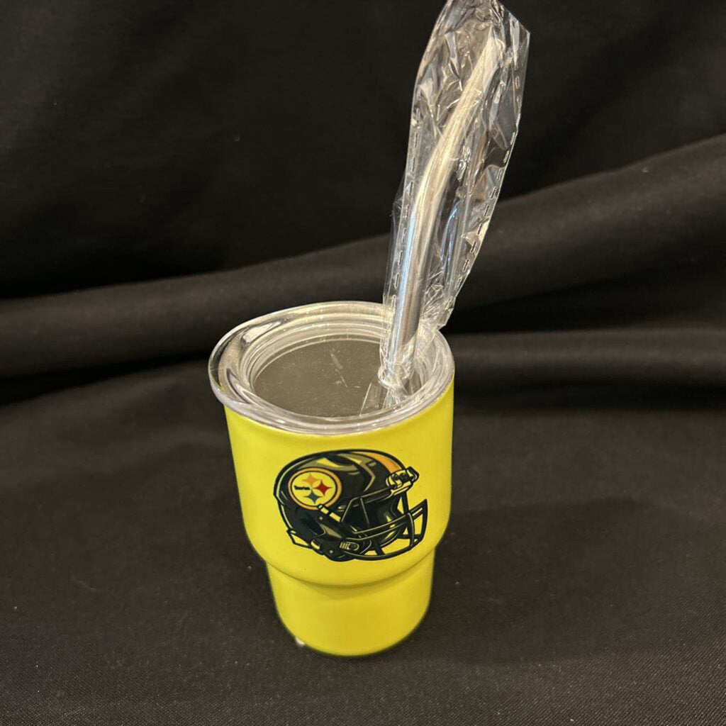 Steelers New Helmet Logo yellow 3oz Tumbler