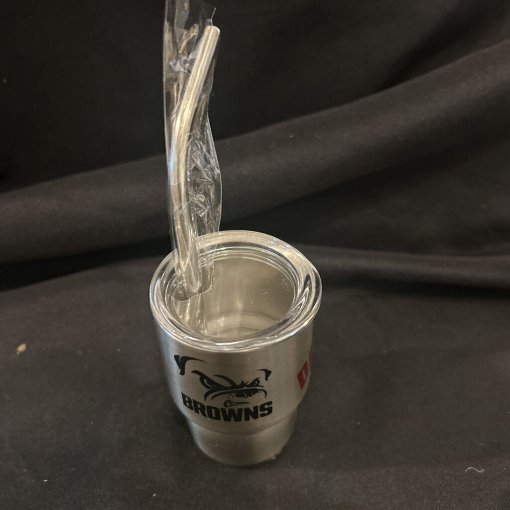 Clev Browns Dawg Pound SS 3oz mini Tumbler