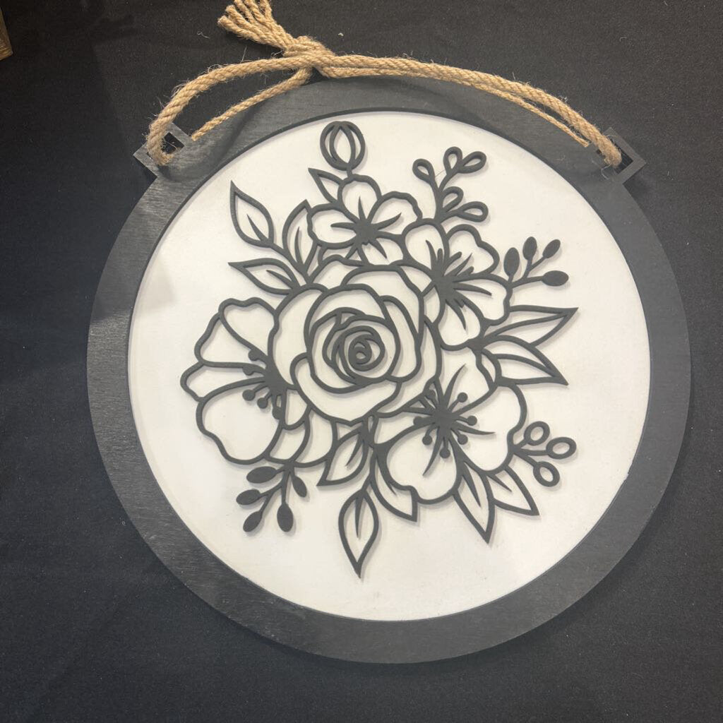 Floral Hand Bouquet Circle