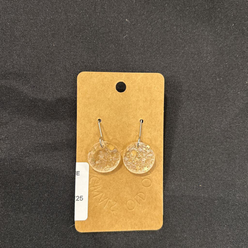 Champagne Glitter Petite Earrings