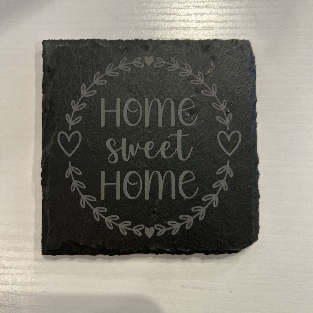 Home Sweet Home Slate Coaster